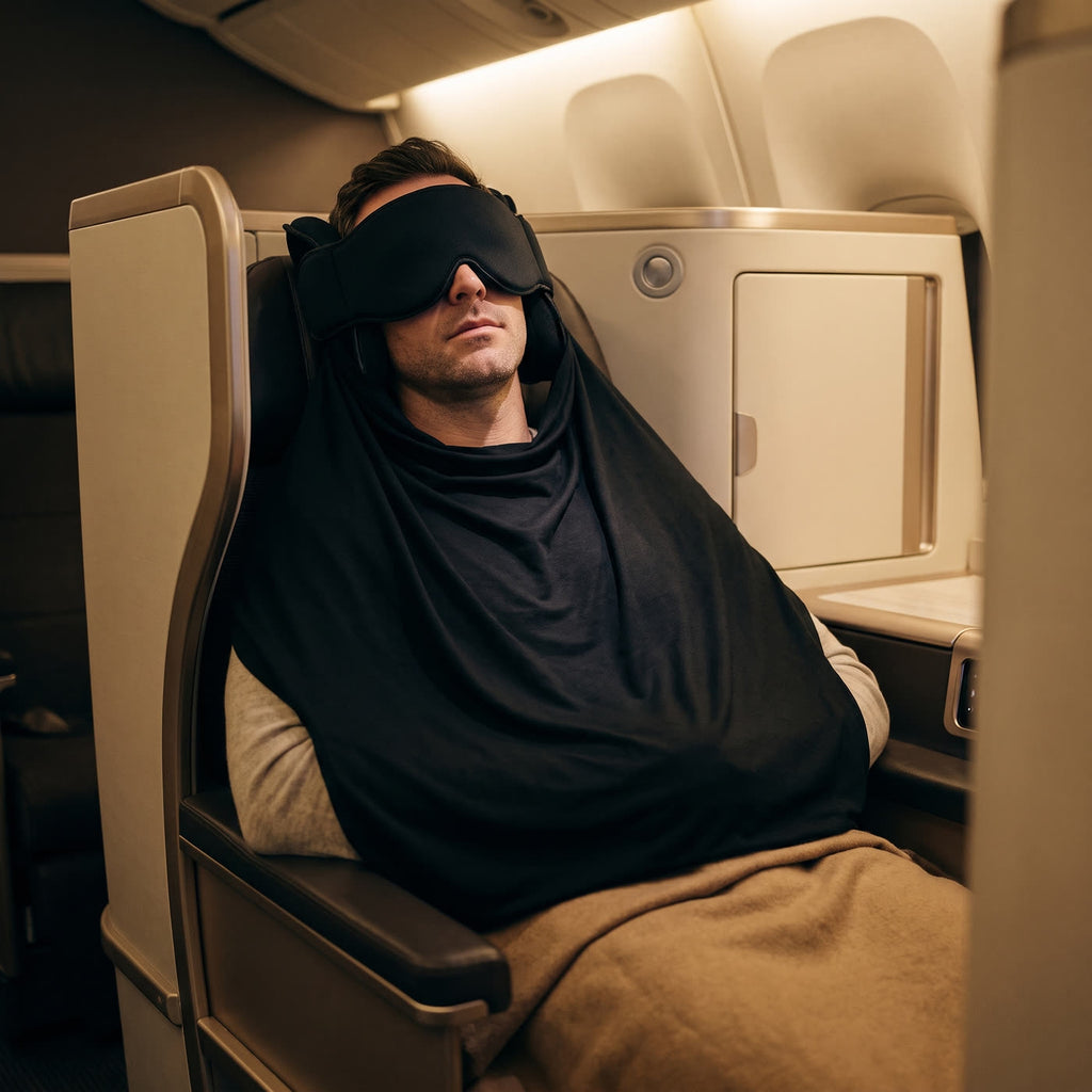Hushwing set in use during a flight